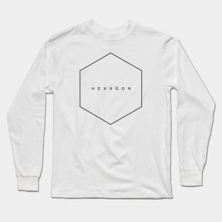 Hexagon, sacred geometry. Long Sleeve T-Shirt